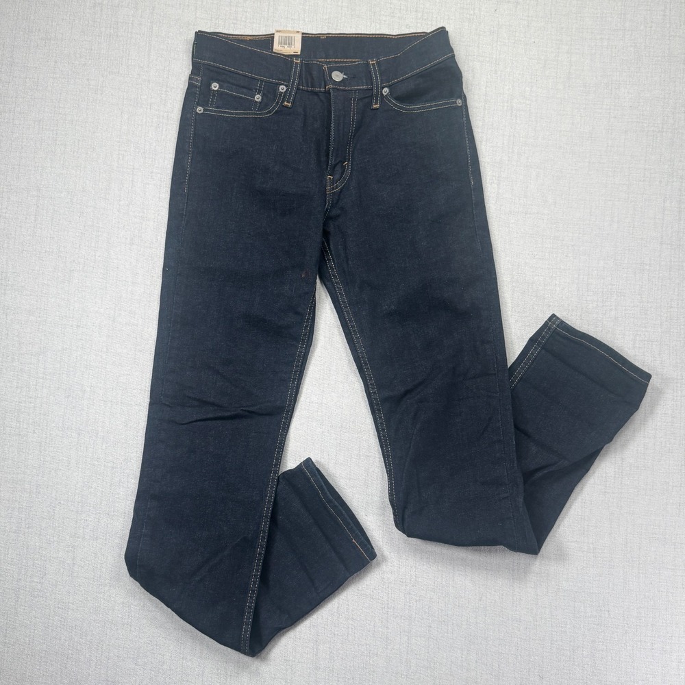 Irregular NWT Levi's 511 Jeans Slim Fit Stretch Dark Blue Denim Zip Fly 30x34